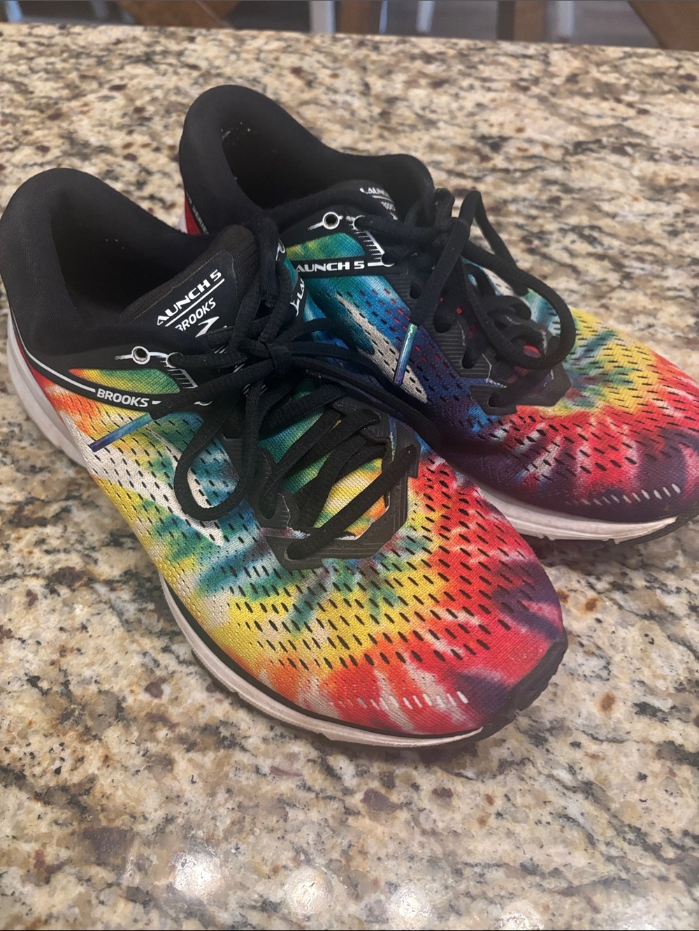 Brooks Launch 5 Women's Running Shoes - Rainbow Multicolor Sz 6.5